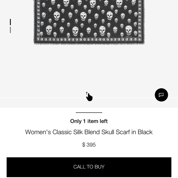 Brand new without tags Alexander McQueen silk scarf